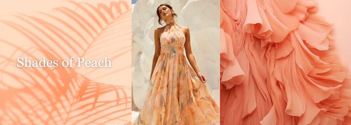 Peach color fabrics online