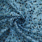 Sky Blue Imported Sequence Embroidery Net Fabric