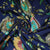 Blue Multicolor Floral Sequence Embroidery Dola Silk Fabric 14848