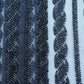 Black Stripes Cut Dana Embroidery Net Fabric