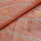 Premium Light Pink Traditional Print Cotton Mulmul Fabric