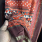 Brown Multicolor Bandhani Print Dupatta Gaji Silk 15766