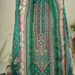 Green Multicolor Digital Print Fancy Embroidery Pure Muslin Suit Set With Dupatta