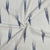 White Blue Ikkat Print Cotton Fabric