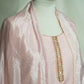 Baby Pink Cutdana Embroidery Suit Set With Dupatta (Top-Cotton Silk, Bottom-Muslin, Dupatta-silk)