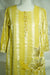 Yellow Sequins Tread Embroidery Co-Ord Set (Organza Linen)