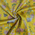 Yellow Floral Print Cotton Satin 17555