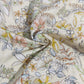 Yellow Floral Print Cotton Satin 17564