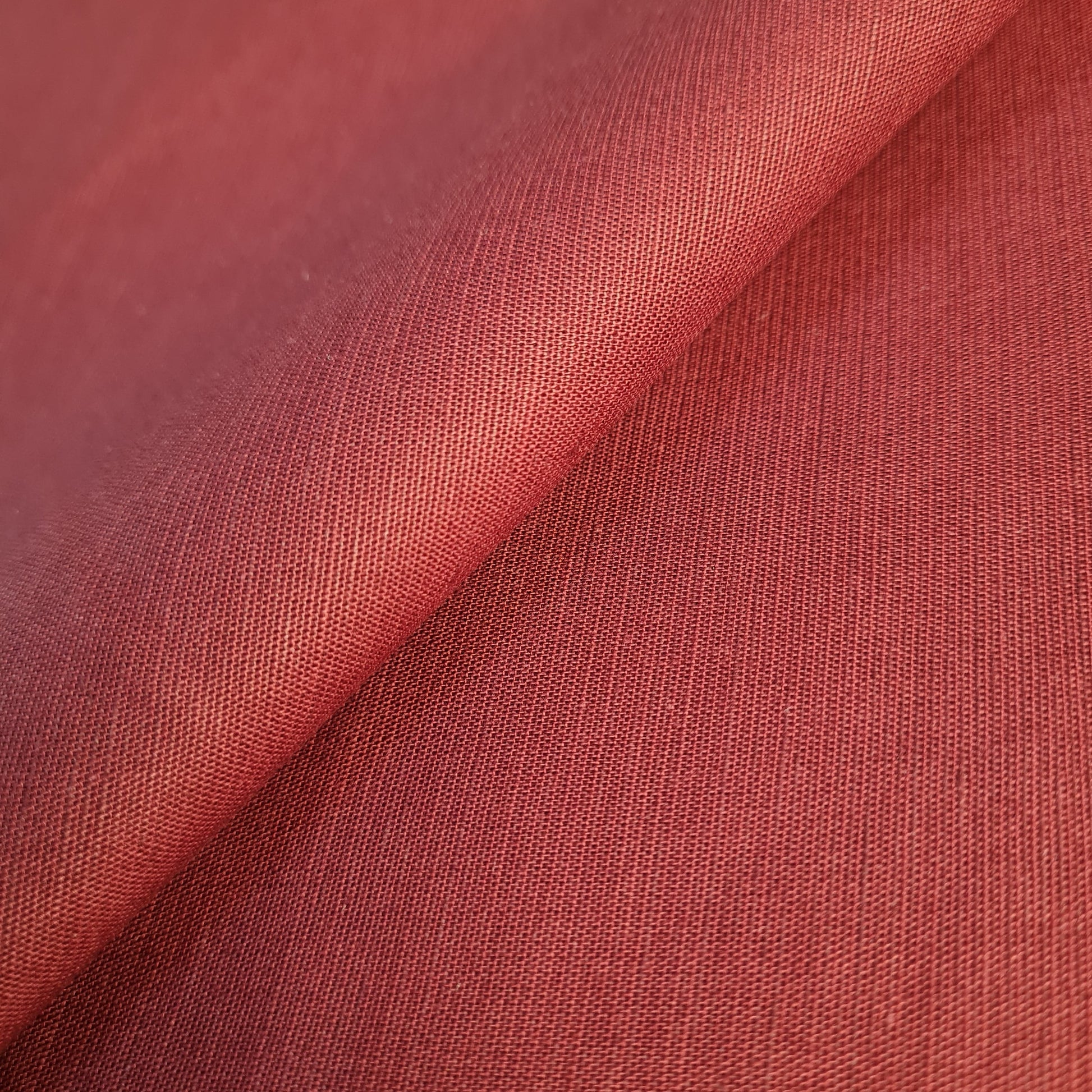 Premium Cotton Linen Maroon Solid Fabric