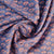 Premium Violet Indigo Handblock Print Mulmul Fabric