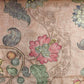 Premium Multicolor Embroidery Floral Print Linen Orgnaza Fabric