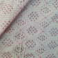 Off White and Pink Sequins Embroidery Cotton Fabric 17873