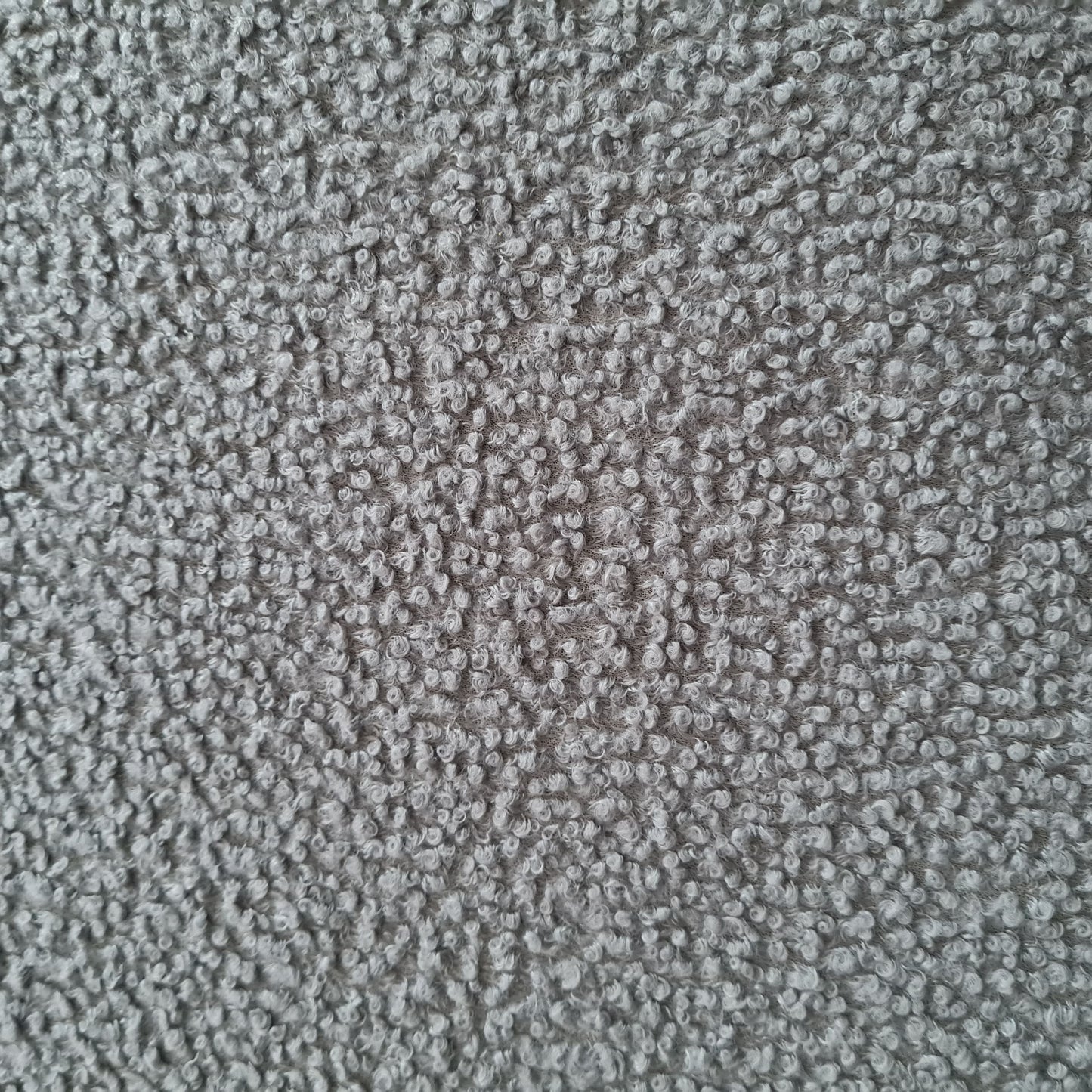 Grey Solid Boucle Fabric 17896