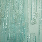 Sea Green Cutdana Sequins Embroidery Net Fabric