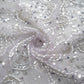 Onion Cutdana Sequins Embroidery Net Fabric