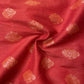 Red Geometrical Buti Jacquard Cotton Silk Patola Dyeable 18065