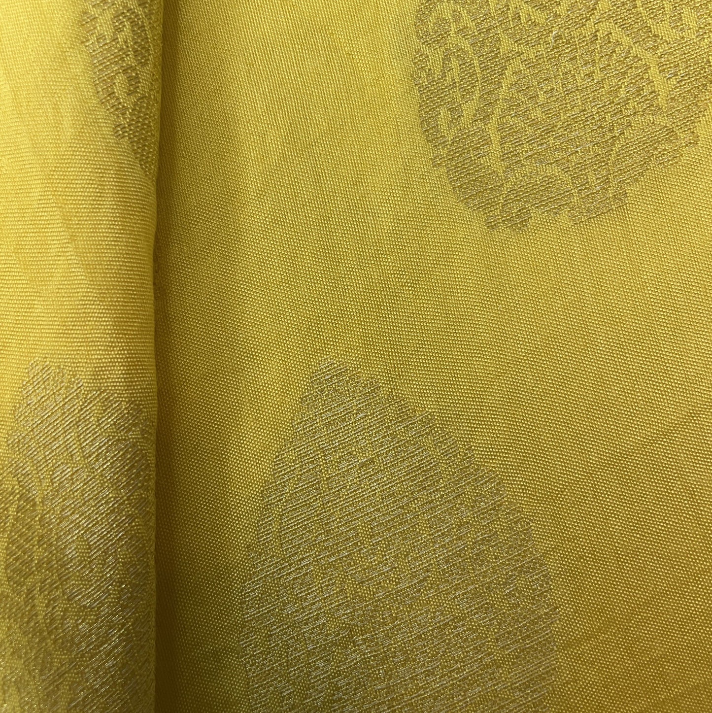 Yellow Gold Buta Jacquard Dyeable Cotton Staple 18069