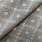 Brown Zari Traditional Check Jacquard Cotton Silk Patola Dyeable 18070