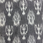 Grey Ikkat Print Cotton Fabric 18128