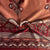 Orange Ajrakh Print Mashru Silk Fabric 18222