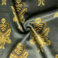 Dark Green Ajrakh Print Mashru Silk Fabric 18275