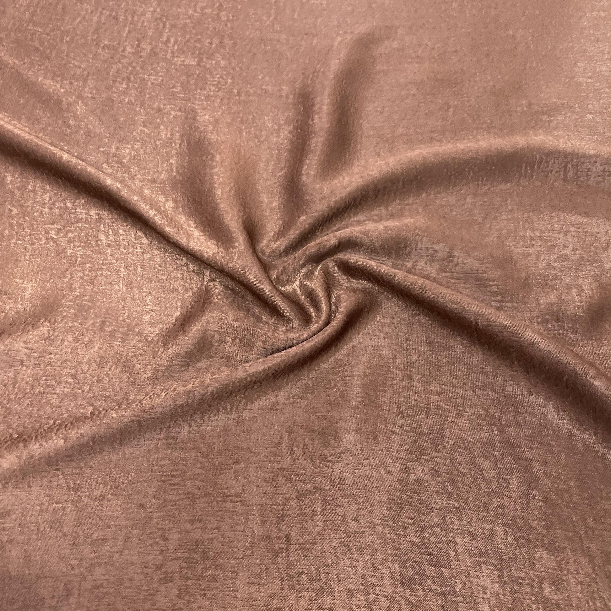 Brown Solid Chanderi Velvet Fabric 18418