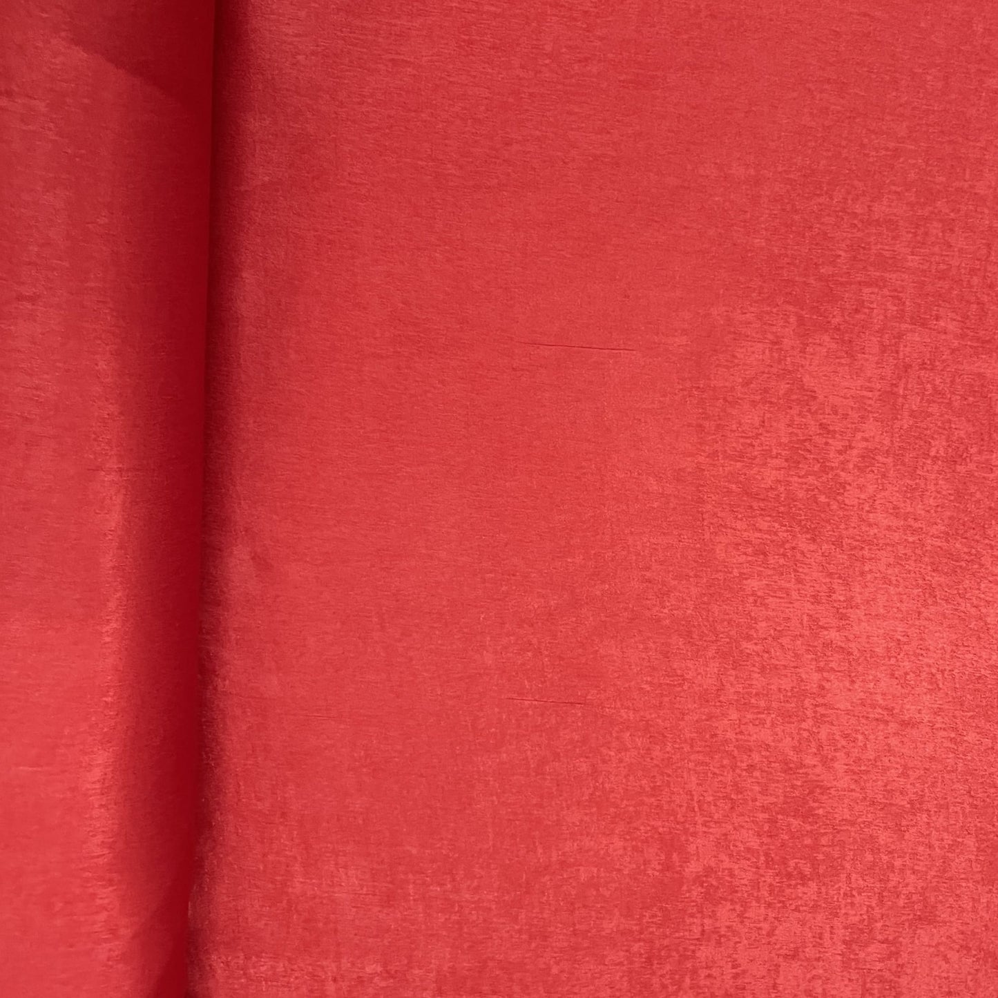 Red Solid Chanderi Velvet Fabric 18419