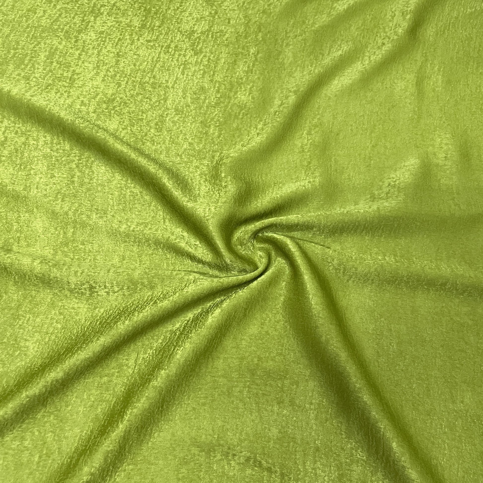 Green Solid Chanderi Velvet Fabric 18424