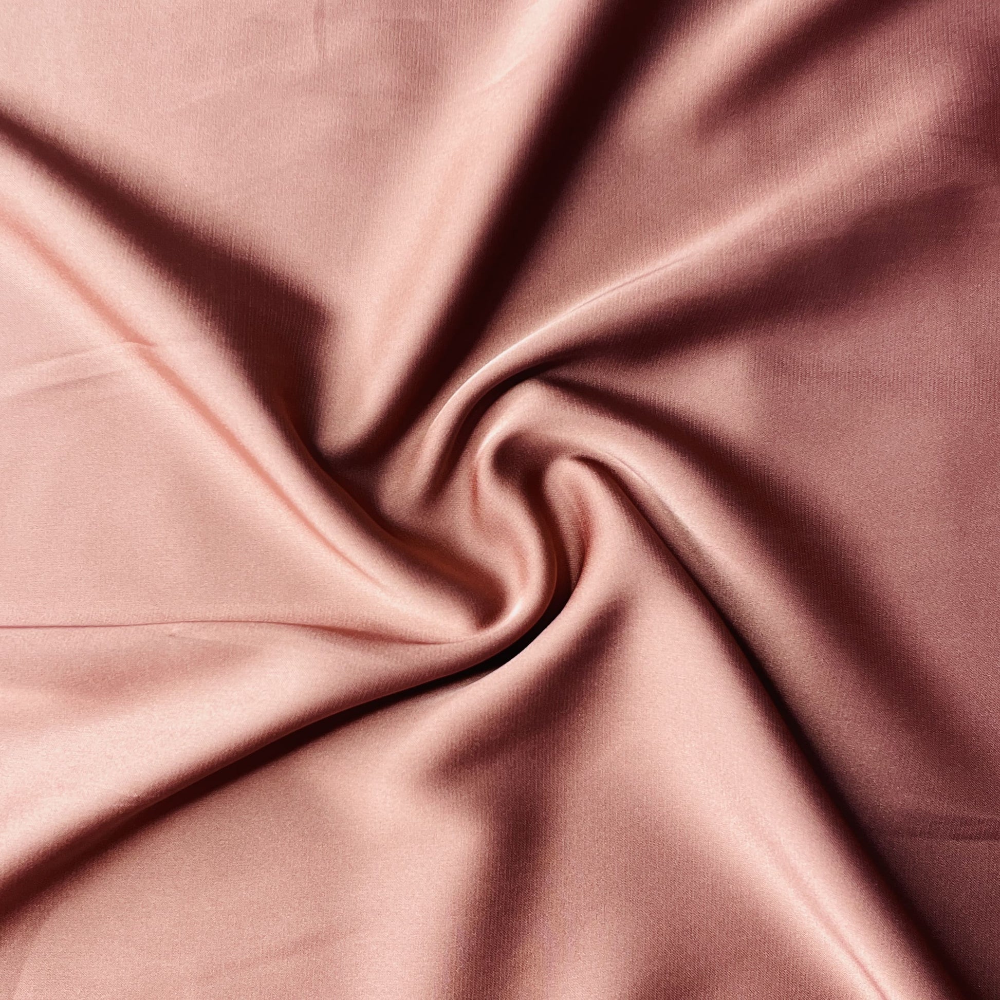 Peach Solid Zara Satin Fabric 18721