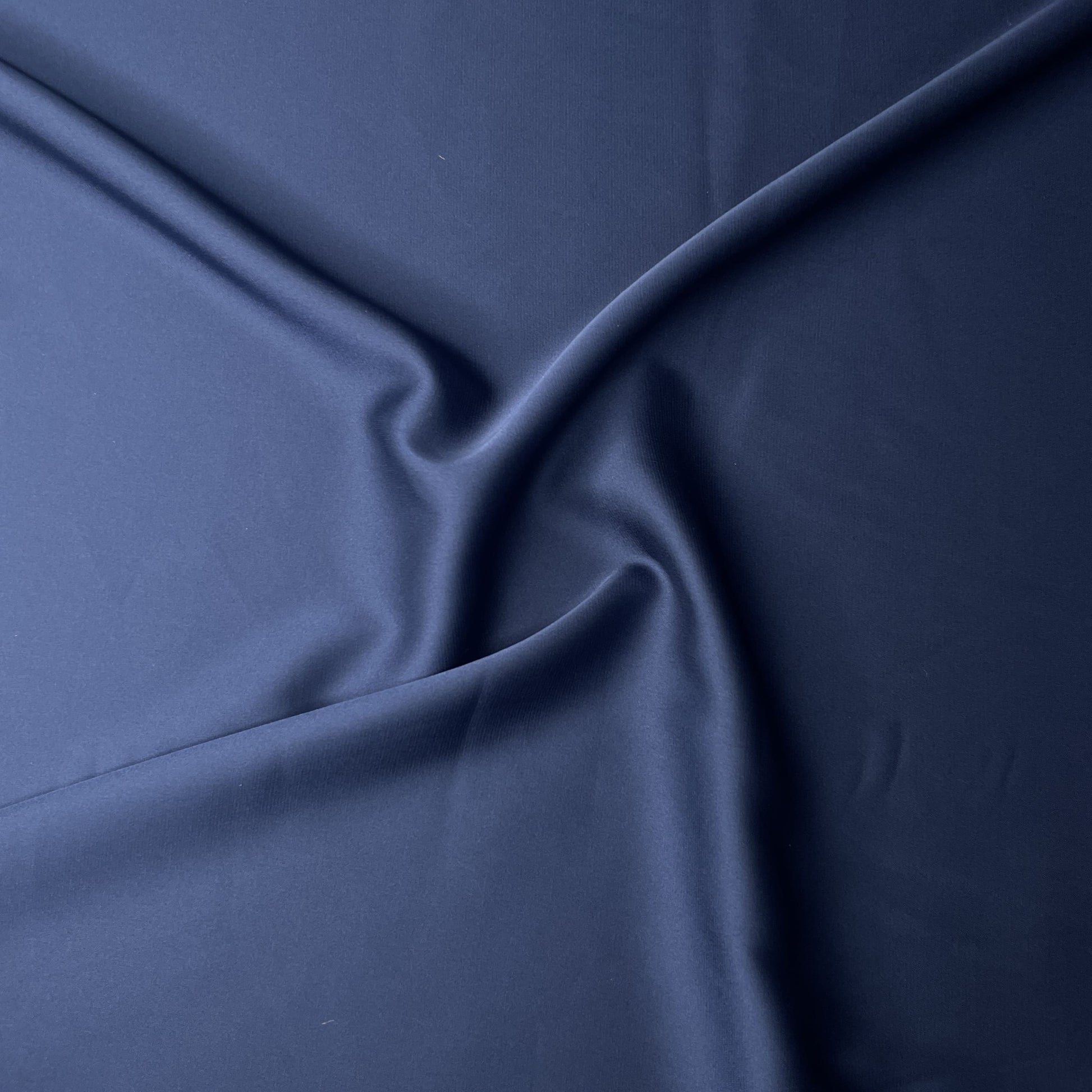 Blue Solid Zara Satin Fabric 18727