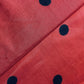 Red & Black Polka Dot Muslin Fabric 19338