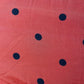 Red & Black Polka Dot Muslin Fabric 19338