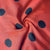 Red & Black Polka Dot Muslin Fabric 19340