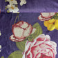 Purple Floral Print Upada Silk Fabric 19611