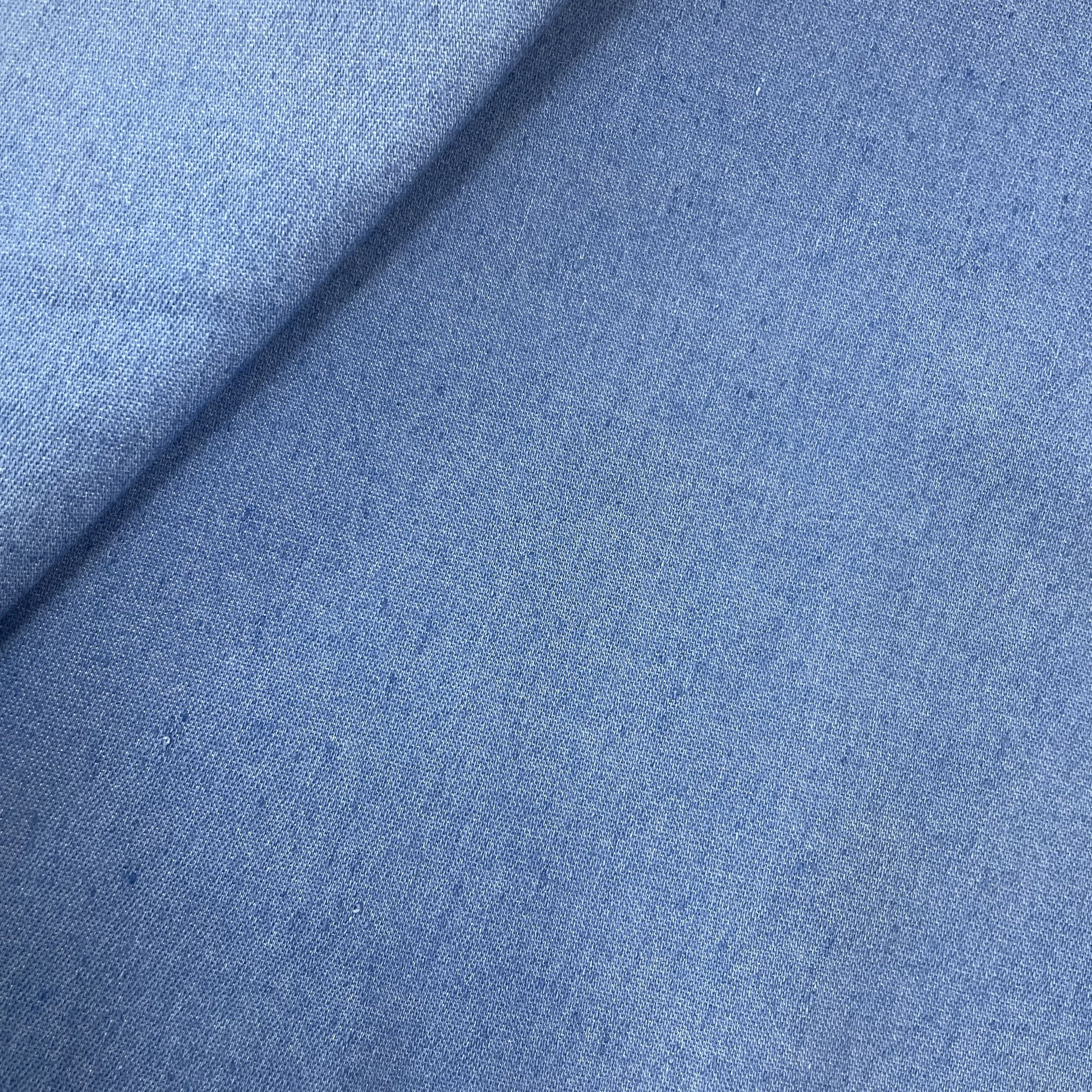 Light Blue Solid Denim Fabric 19640