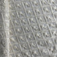 White Chikankari Thread Embroidery Dyeable Georgette Fabric 19693