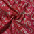 Red Bandhani Print Dola Silk Fabric