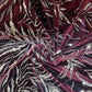 Maroon Sequins Cutdana Embroidery Velvet Fabric 19985