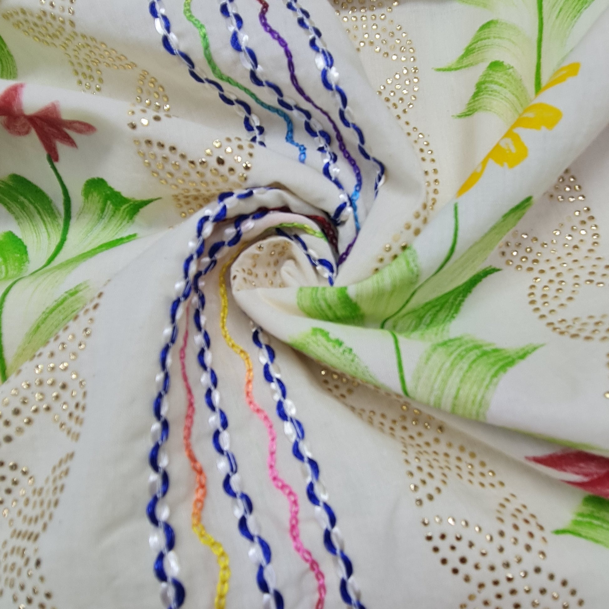 Floral Print Cotton Fabric-120001