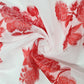 Red Floral Organza Jacquard Fabric - TradeUNO