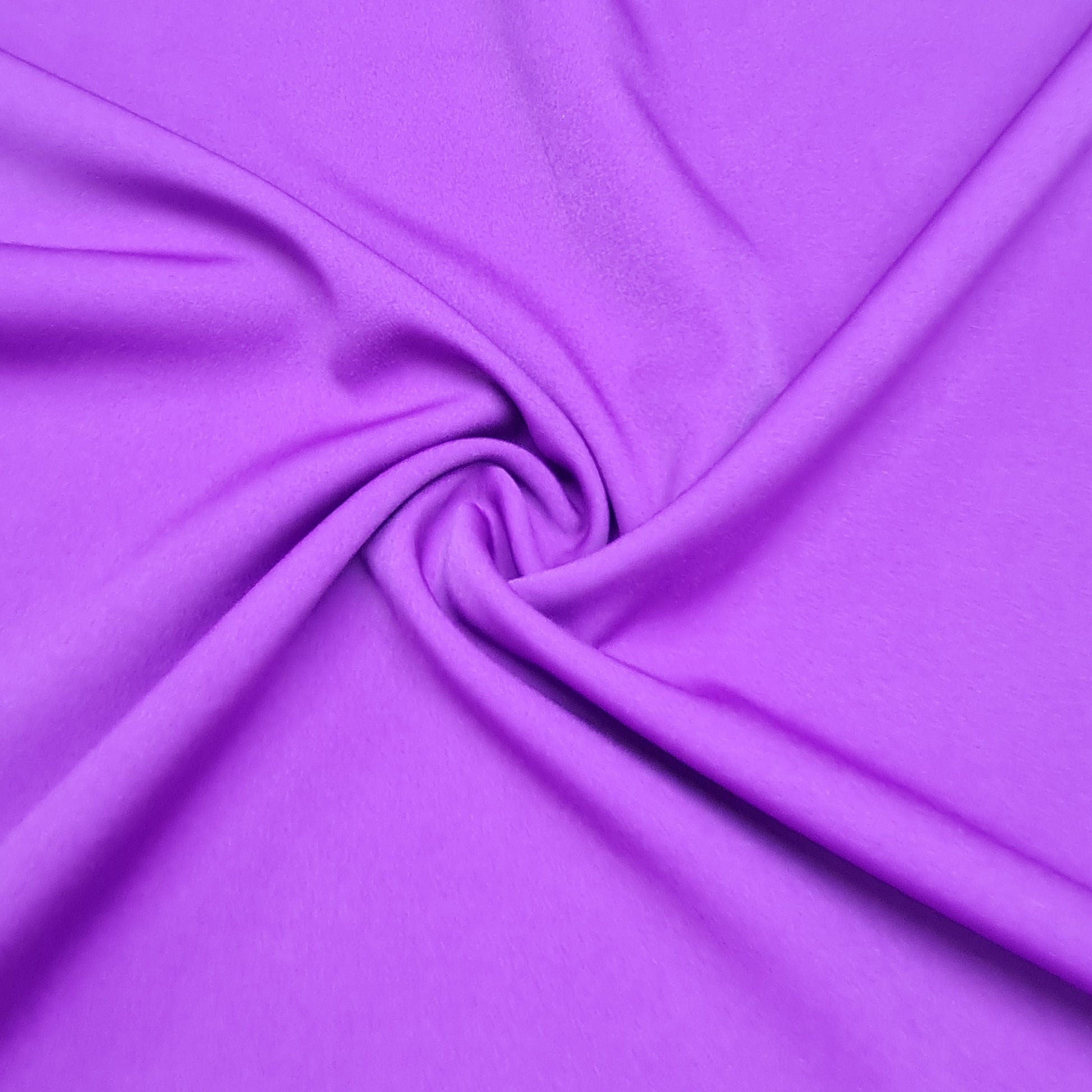 Purple Solid Banana Crepe Fabric - TradeUNO