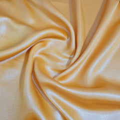 Amber Orange Solid Gold Shimmer georgette Satin