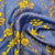 Exclusive Satin Georgette Dark Blue Yellow Floral Print Fabric