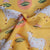 Exclusive Yellow White Pichwai Print Cambric Cotton Fabric