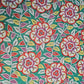 Exclusive Green Multicolor Floral Print Cambric Cotton Fabric