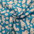 Exclusive Blue Green Madhubani Print Cambric Cotton Fabri