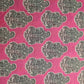 Exclusive Pink Traditional Print Cambric Cotton Fabric