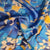 Exclusive Satin Georgette Blue Abstract Print Fabric