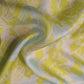 Exclusive Satin Georgette Lime Green Floral Print Fabric