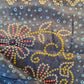 Exclusive Navy Blue Bandhani Print Gaji Silk Fabric